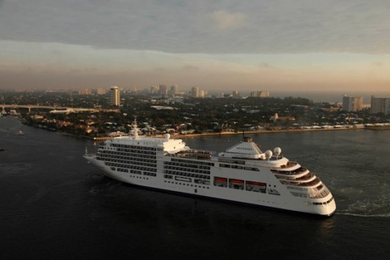 Silversea Cruises’ Silver Spirit sails the high seas.